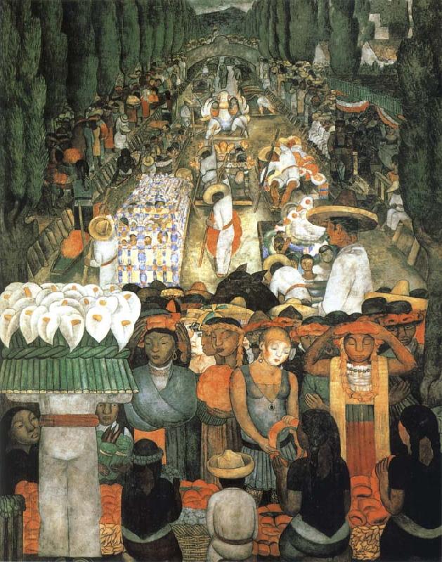 Diego Rivera Friday oil painting image